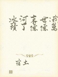 冰河末世:我囤积了亿亿万物资全本封面