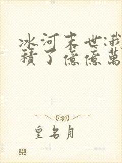 冰河末世:我囤积了亿亿万物资txt