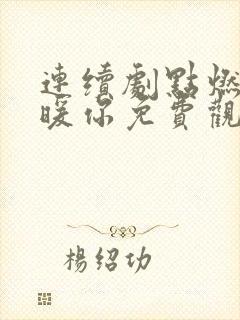 连续剧点燃我温暖你免费观看