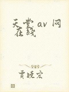 天堂 av 网 在线