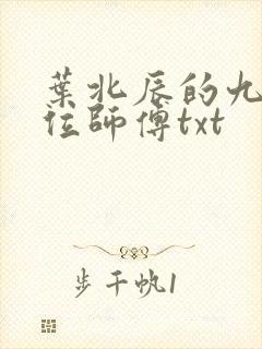 叶北辰的九十九位师傅txt