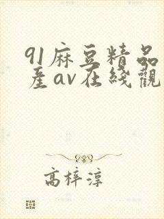 91麻豆精品国产av在线观看