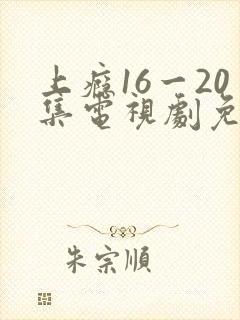 上瘾16一20集电视剧免费观看
