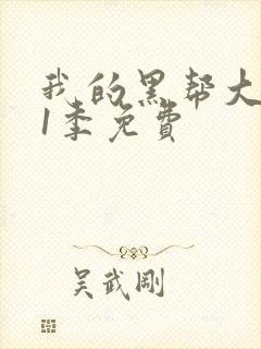 我的黑帮大佬第1季免费封面