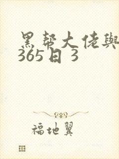 黑帮大佬与我的365日 3封面