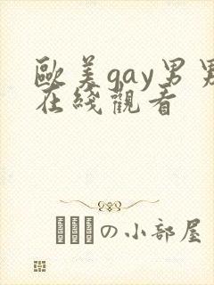 欧美gay男男在线观看