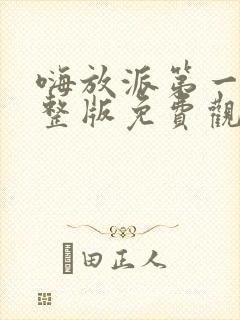 嗨放派第一季完整版免费观看