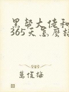 黑帮大佬和我的365天怎么样