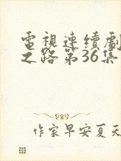 电视连续剧人生之路第36集