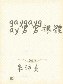 gaygaygay男男裸体封面