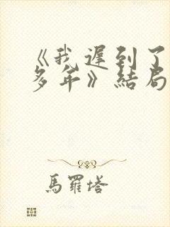 《我迟到了那么多年》结局封面