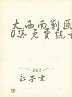 大西南剿匪记40集免费观看
