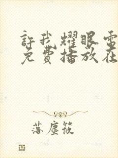 许我耀眼电视剧免费播放在线观看