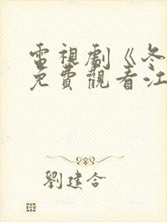 电视剧《冬至》免费观看江