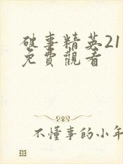 破事精英21集免费观看