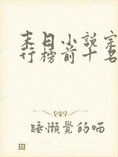 末日小说完结排行榜前十名封面