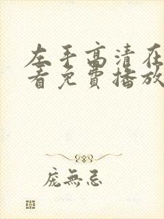 左手高清在线观看免费播放电视剧