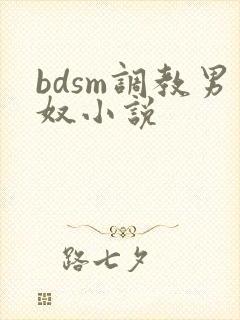 bdsm调教男奴小说