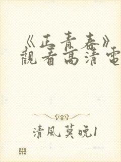 《正青春》免费观看高清电视剧