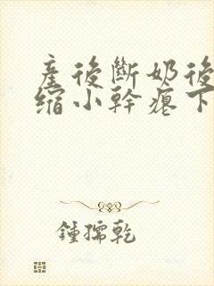 产后断奶后乳房缩小干瘪下垂怎么办封面