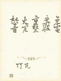怒火重案免费观看完整版电影