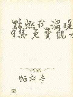 点燃我温暖你第9集免费观看