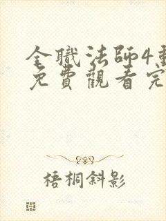 全职法师4动漫免费观看完整版在线观看封面