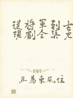 从将军到士兵电视剧全集免费观看封面