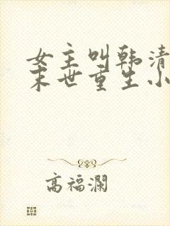 女主叫韩清夏的末世重生小说