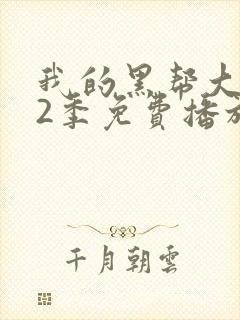 我的黑帮大佬第2季免费播放美剧