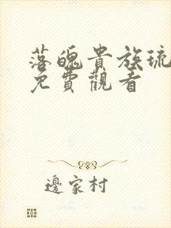 落魄贵族琉璃川免费观看封面