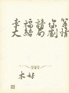 幸福请你等等我大结局剧情介绍