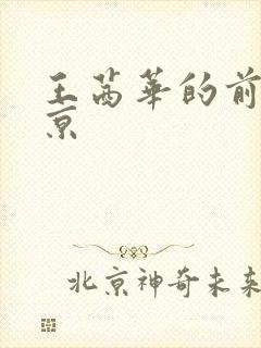 王茜华的前夫周京