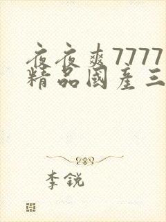 夜夜爽7777精品国产三