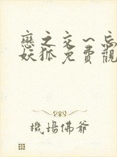 恋之交～忘却的妖狐免费观看全集动漫封面
