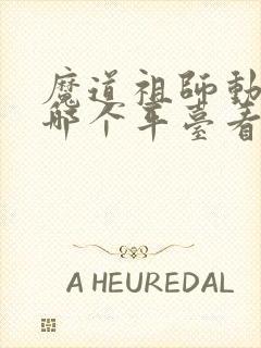 魔道祖师动漫在哪个平台看封面