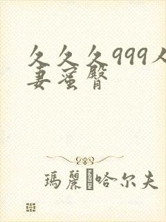 久久久999人妻蜜臀封面
