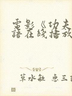 电影《功夫》粤语在线播放