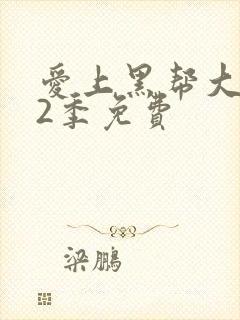 爱上黑帮大佬第2季免费