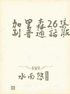 加里森26集译制普通话版免费