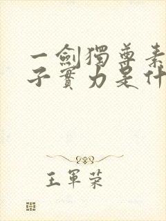 一剑独尊素裙女子实力是什么境界封面