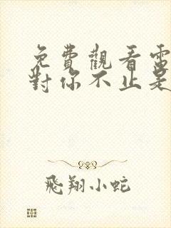 免费观看电视剧对你不止是喜欢