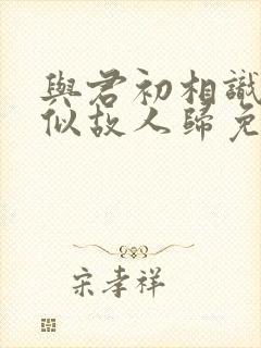 与君初相识·恰似故人归免费线观看封面