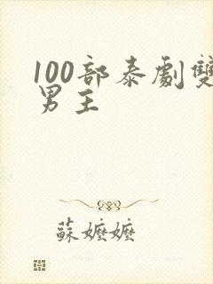 100部泰剧双男主