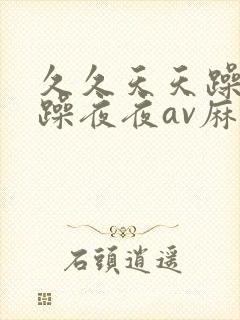 久久天天躁狠狠躁夜夜av麻豆