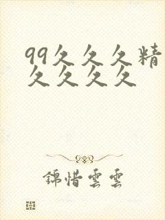 99久久久精品久久久久封面