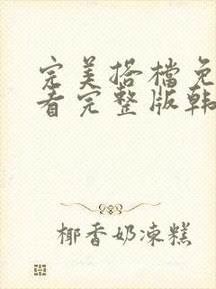 完美搭档免费观看完整版韩剧在线