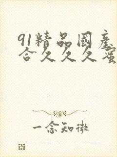 91精品国产综合久久久蜜臀懂色