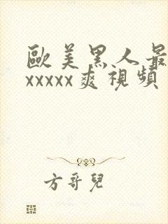 欧美黑人最猛性xxxxx爽视频
