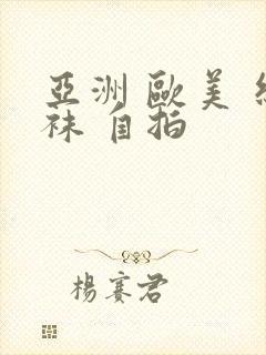 亚洲 欧美 丝袜 自拍封面